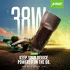 CA03 38W Fast Car Charger Adapter (PD + USB 3.0)